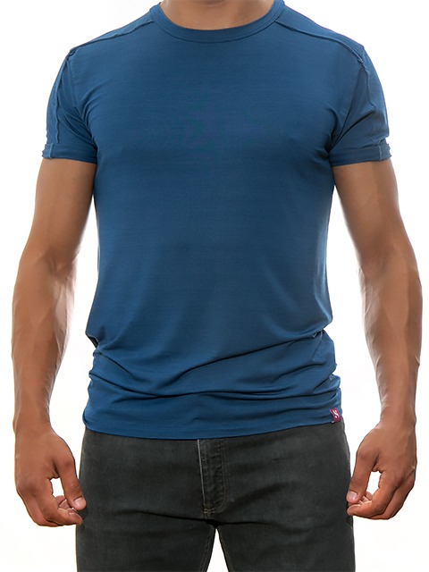 tshirt-blue-for-men-Stezzo-Vivere-Casual-Collection