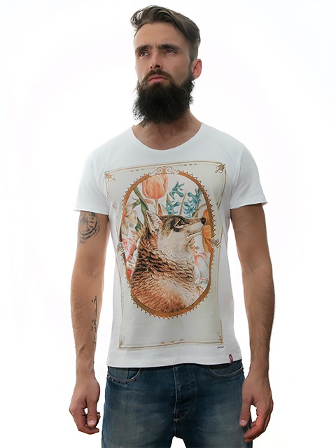 tshirt-white-cannis-lupus-for-men-exclusive-design-Stezzo-Vivere